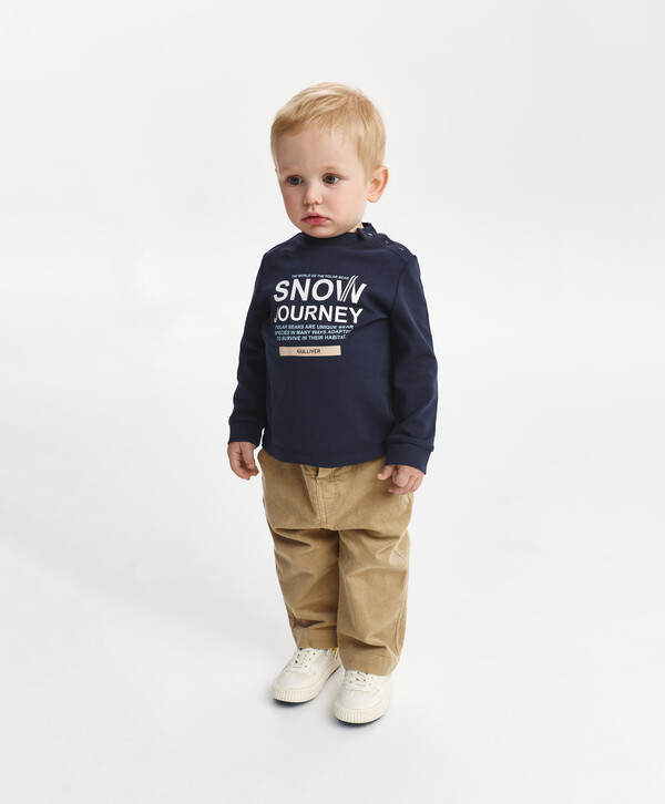 фото Водолазка трикотажная для мальчика синяя gulliver gulliver baby