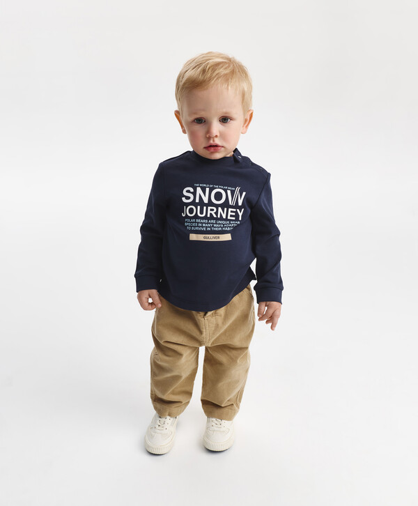 фото Водолазка трикотажная для мальчика синяя gulliver gulliver baby