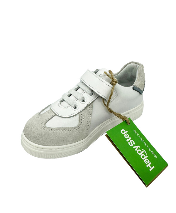 фото Кеды на липучке из натуральной кожи для девочки happy step