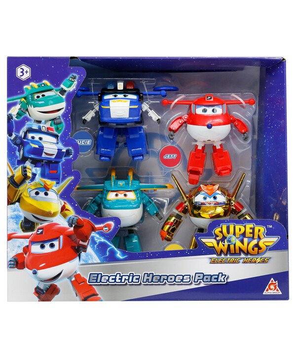 фото Супер крылья набор из 4 трансформеров (джетт, голден бой, тино, люси) super wings