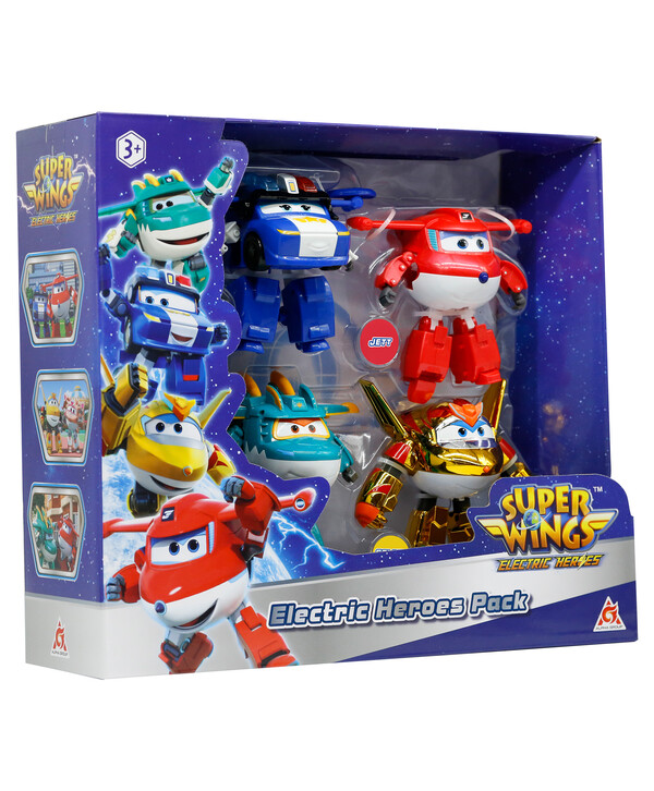 фото Супер крылья набор из 4 трансформеров (джетт, голден бой, тино, люси) super wings