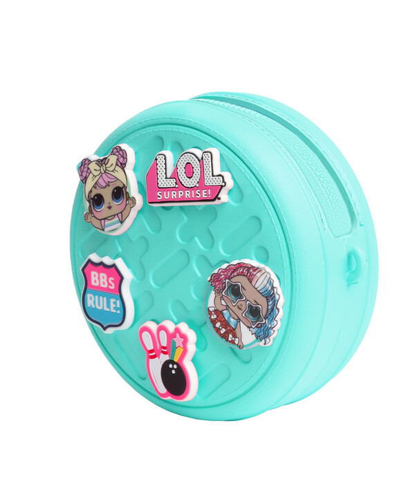фото Сумка с джиббитсами l.o.l. surprise! круглая, бирюзовая