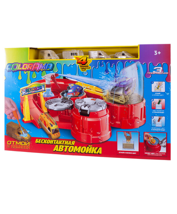 фото Игровой набор автомойка - сушка машинок мчс colorama