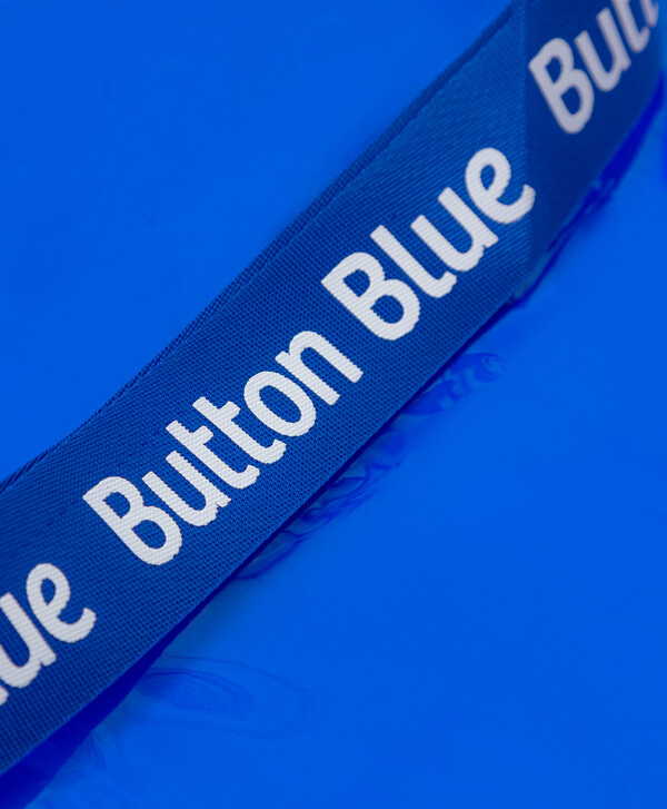 Сумка шоппер синяя Button Blue