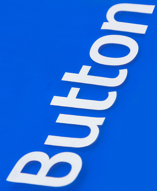 Сумка шоппер синяя Button Blue
