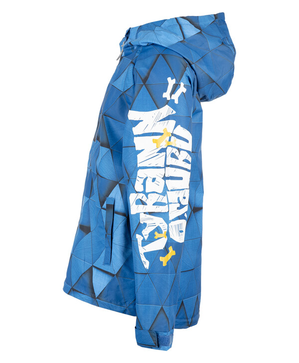 Синяя ветровка из мембранной ткани Button Blue