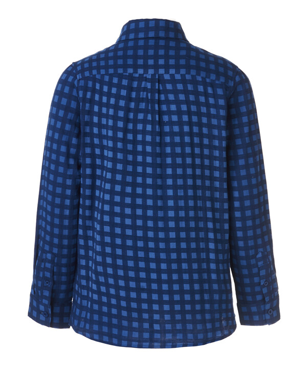 Синяя рубашка в клетку Button Blue