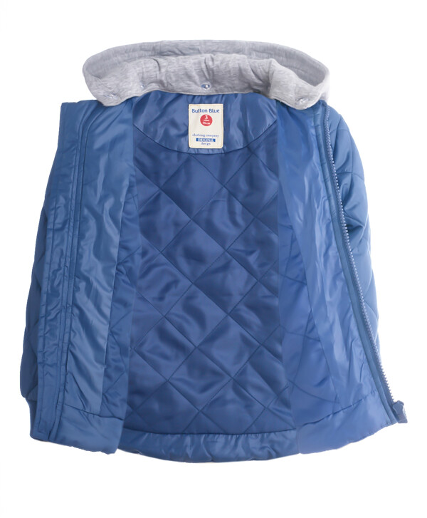 Синяя демисезонная куртка Button Blue