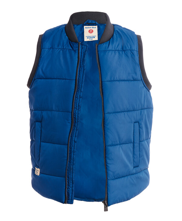 Синий жилет Button Blue