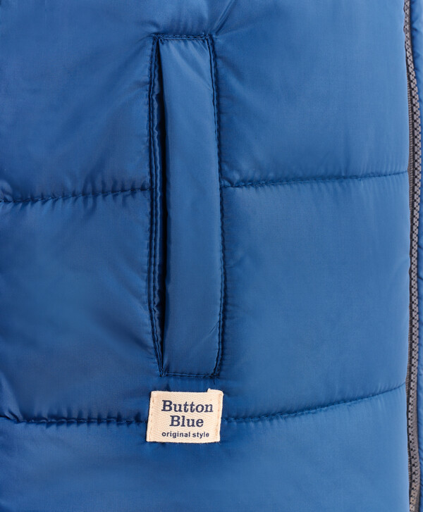 Синий жилет Button Blue