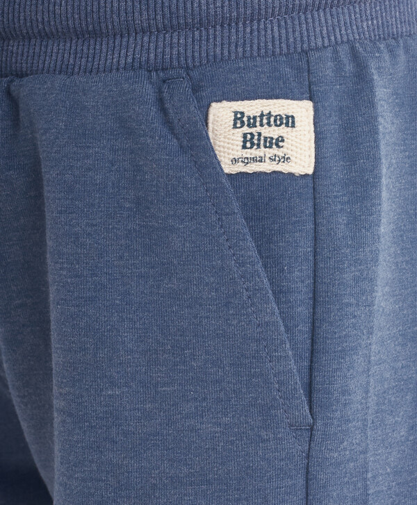 Синие трикотажные шорты Button Blue