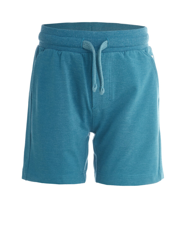 Бирюзовые трикотажные шорты Button Blue