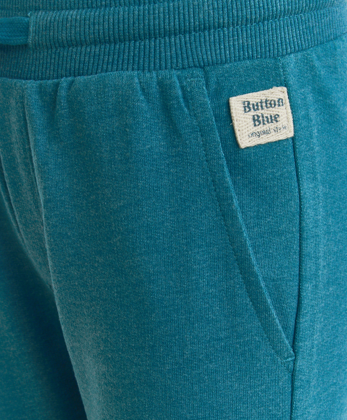 Бирюзовые брюки Button Blue