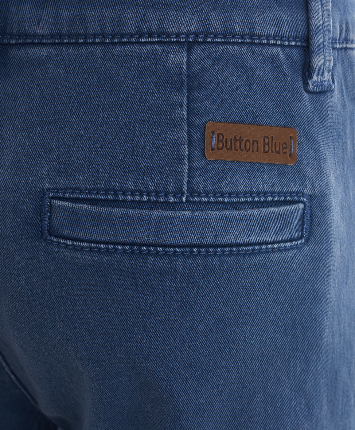 Синие брюки из твила Button Blue