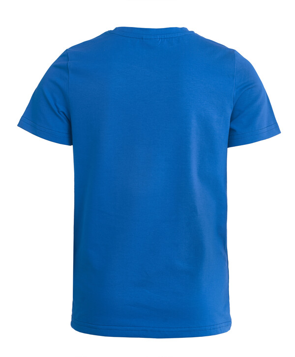 Синяя футболка с коротким рукавом Button Blue