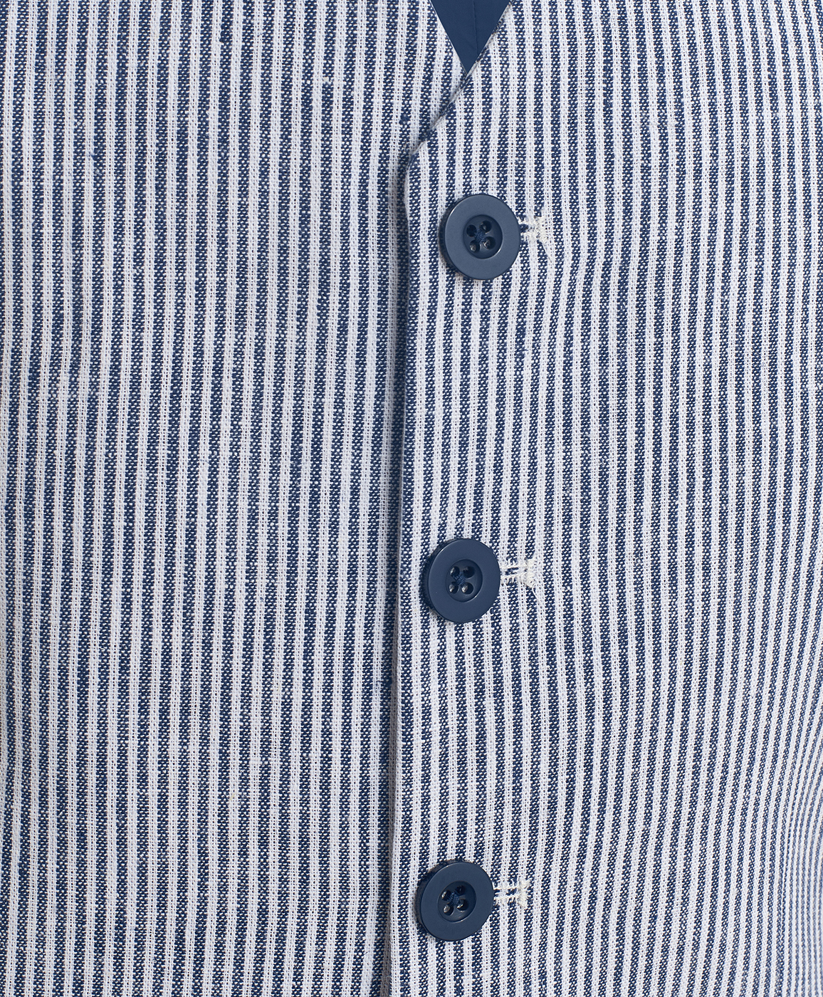 Бело-синий жилет в полоску Button Blue
