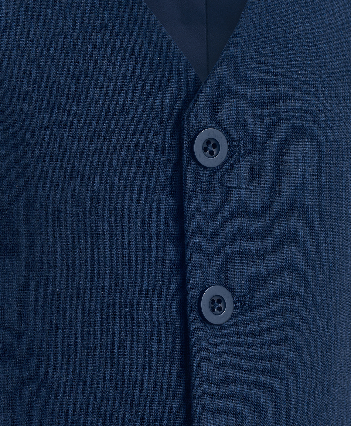 Синий жилет в полоску Button Blue