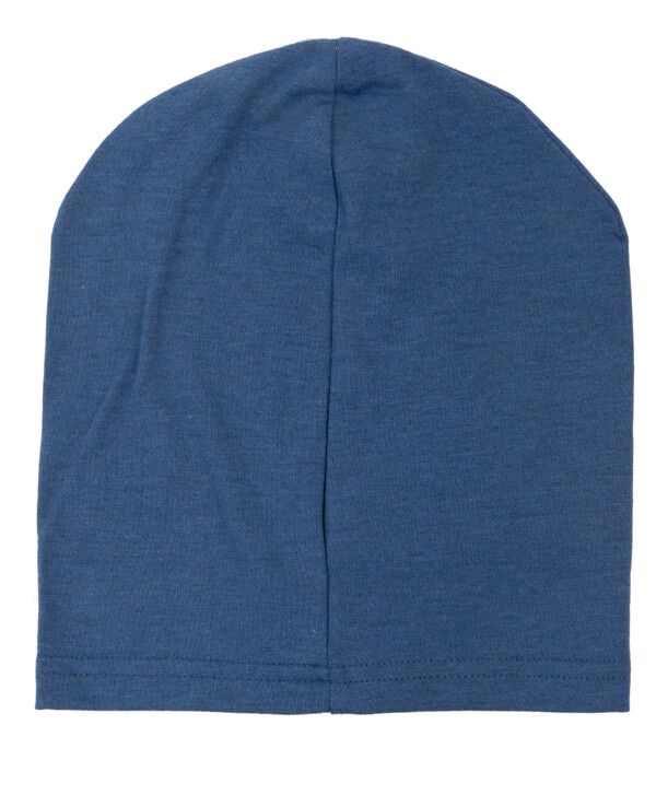 Синяя трикотажная шапка Button Blue