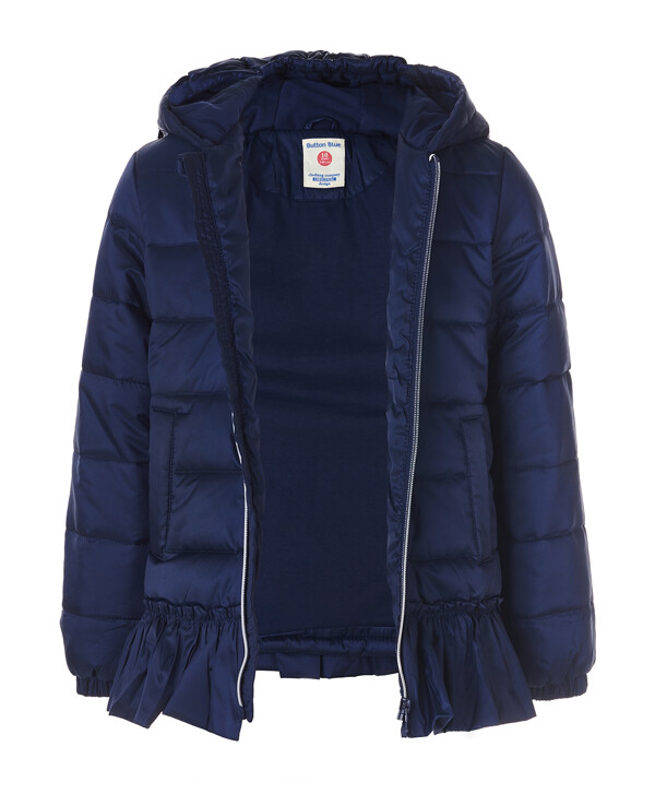 Синяя демисезонная куртка Button Blue