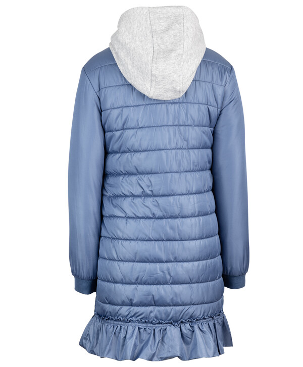 Синее демисезонное пальто Button Blue