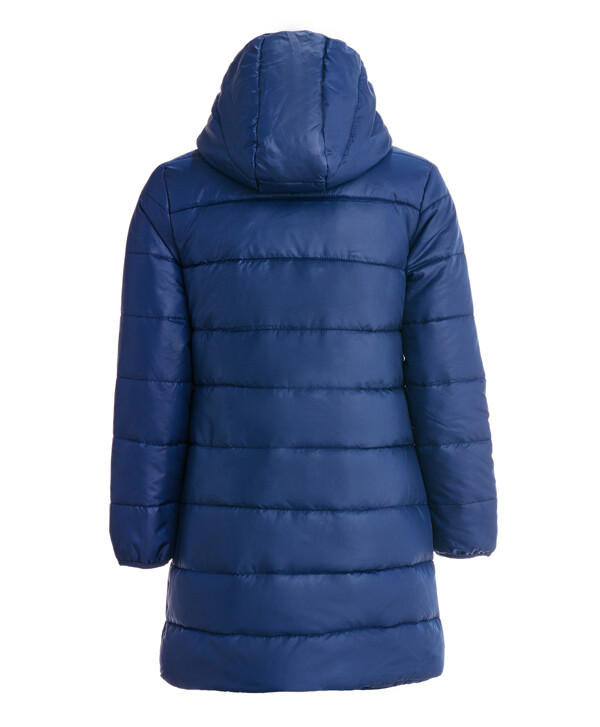 Синее демисезонное пальто Button Blue