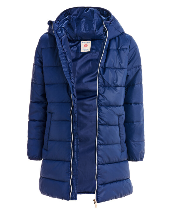 Синее демисезонное пальто Button Blue
