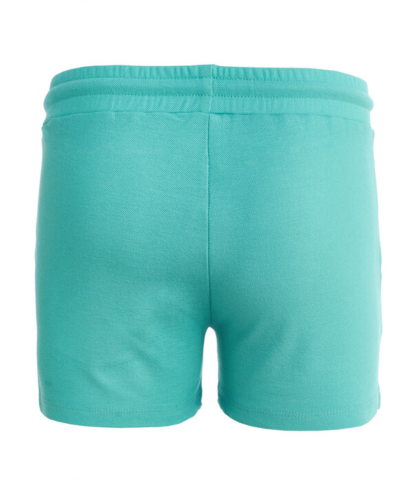 Ментоловые трикотажные шорты Button Blue