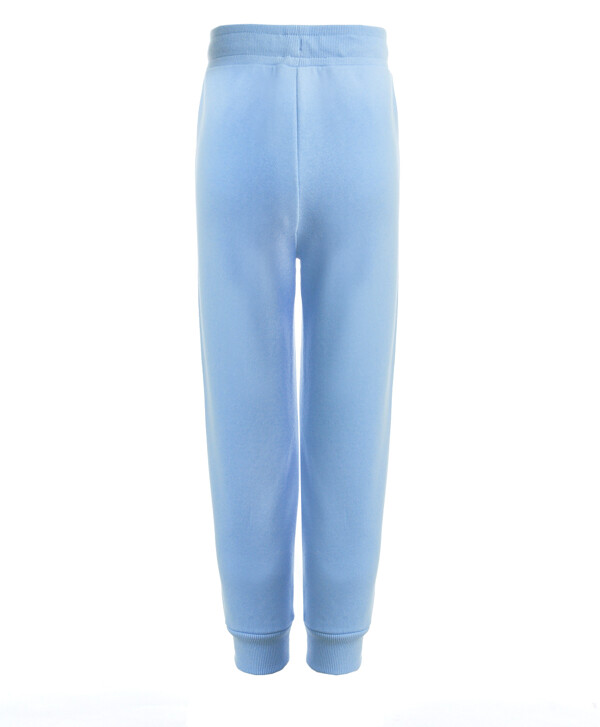 Голубые брюки из футера Button Blue