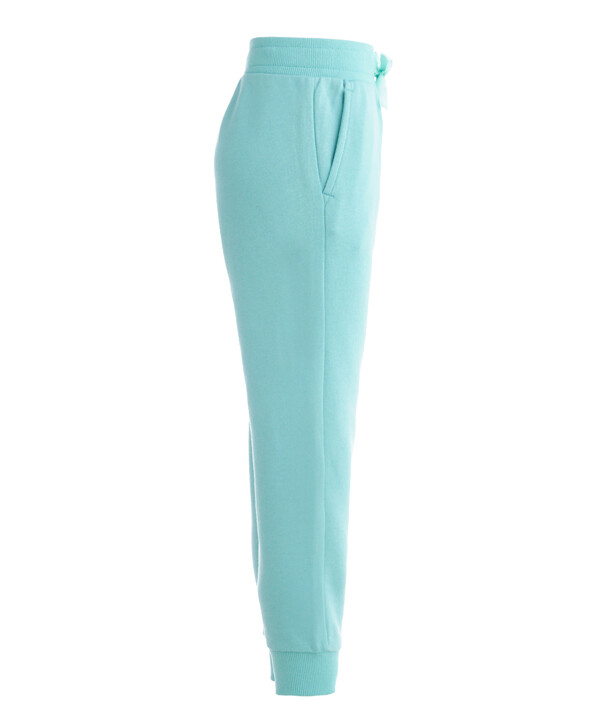 Ментоловые брюки из футера Button Blue