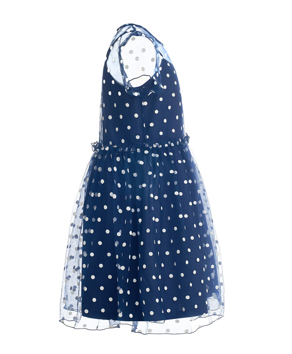 Синее платье в горох Button Blue