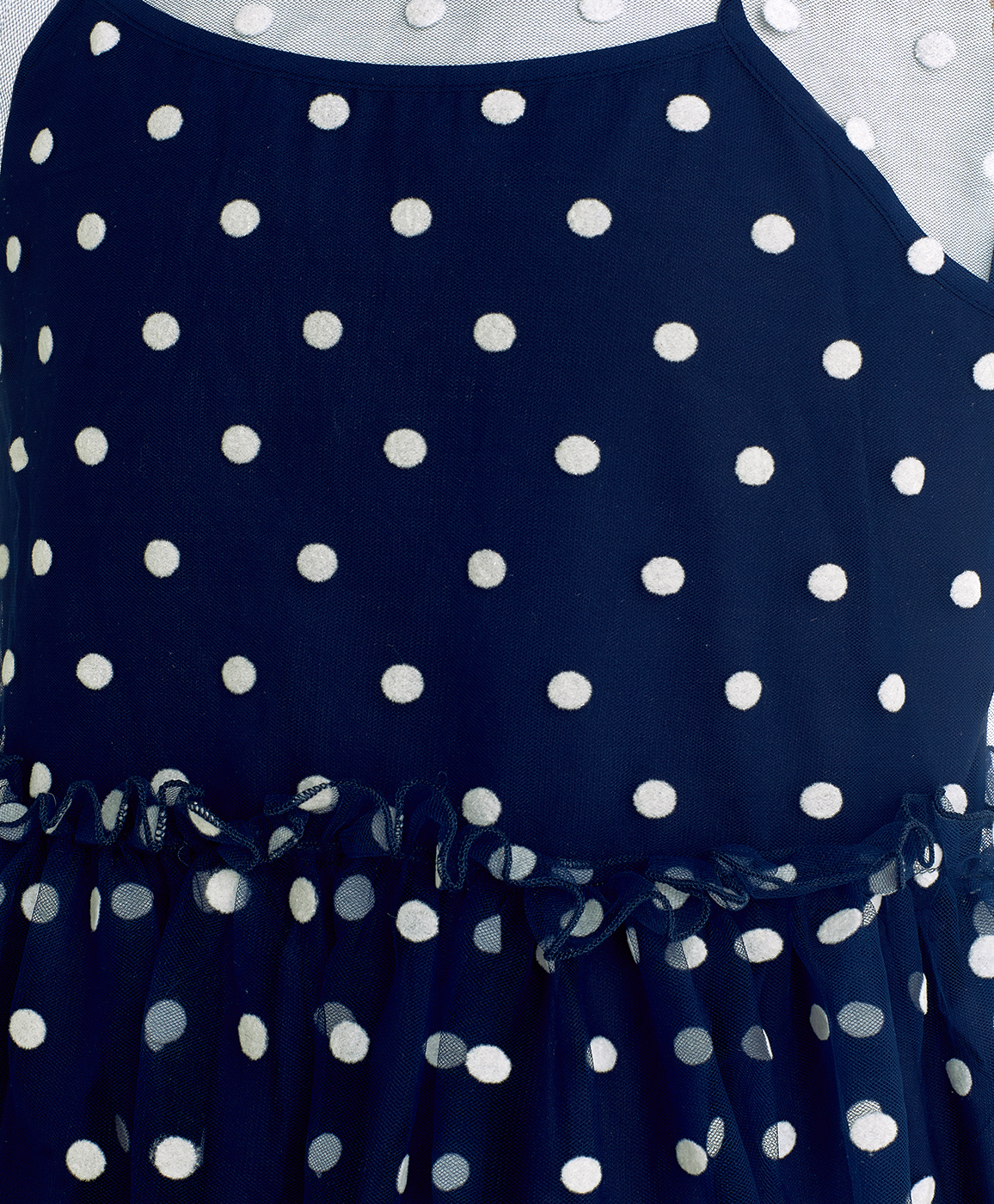 Синее платье в горох Button Blue
