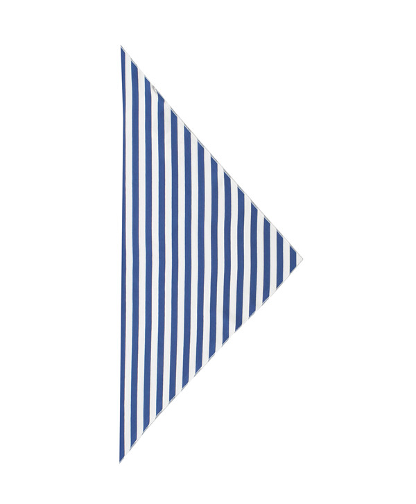Белый платок в синюю полоску Button Blue