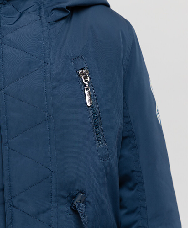 Синее демисезонное пальто Button Blue