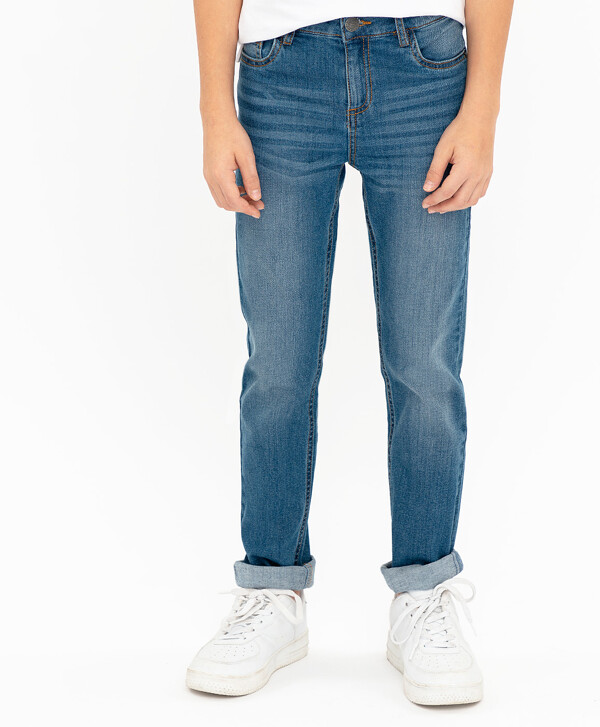 Синие джинсы Regular Fit Button Blue