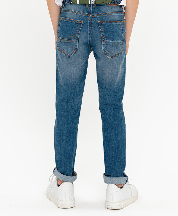 Синие джинсы Regular Fit Button Blue