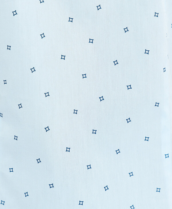 Голубая нарядная рубашка с коротким рукавом Button Blue