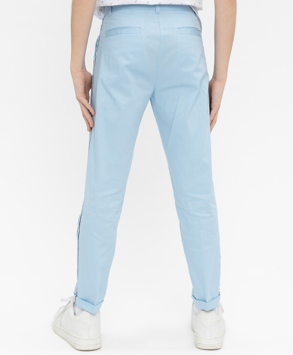 Голубые нарядные брюки Button Blue