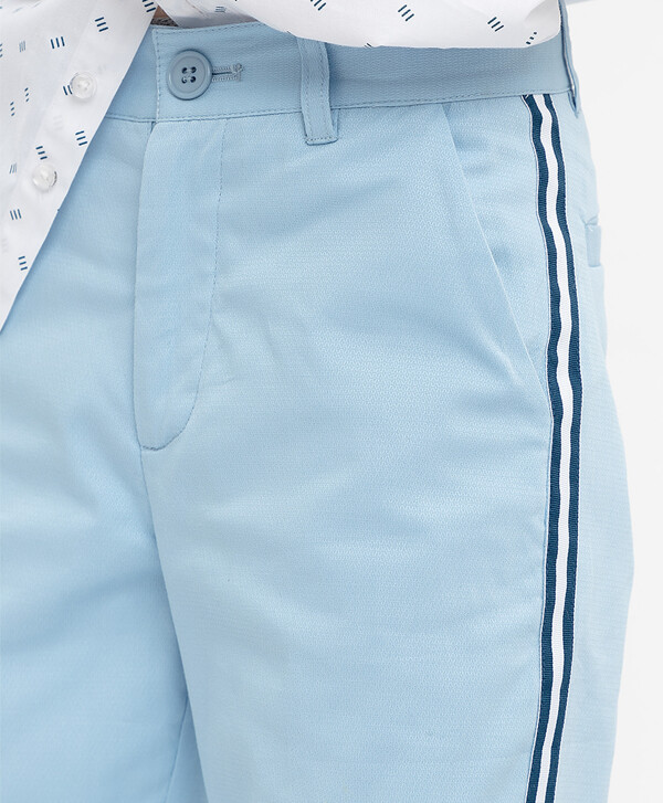 Голубые нарядные брюки Button Blue