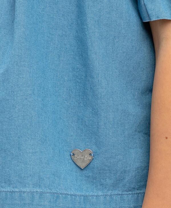 Джинсовая блузка Button Blue
