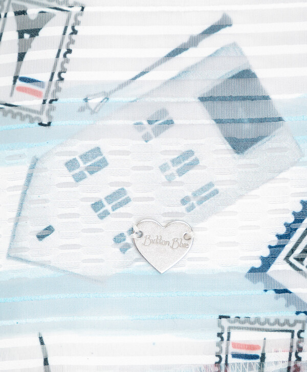 Платье с орнаментом Button Blue