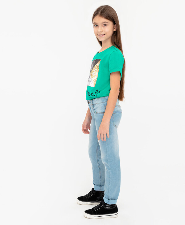Джинсы Regular fit Button Blue