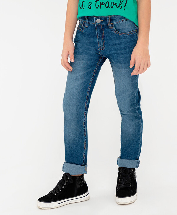 Джинсы Slim fit Button Blue