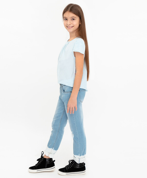 Джинсы Slim fit Button Blue