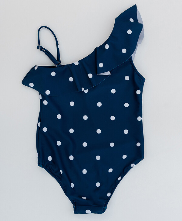 Синий купальник в горошек Button Blue