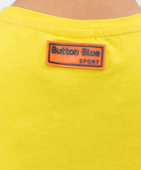 Желтая майка Button Blue