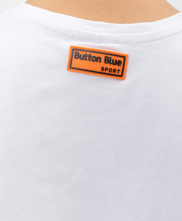Белая футболка Button Blue