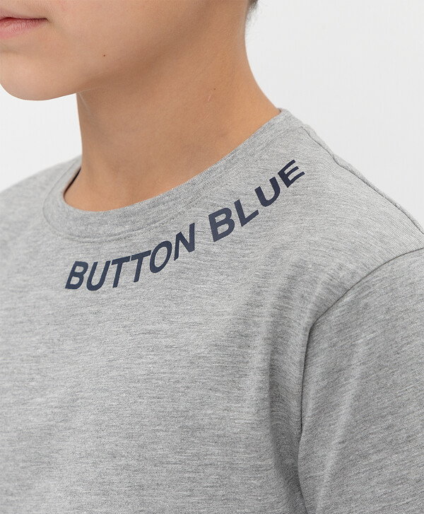 Серая футболка Button Blue