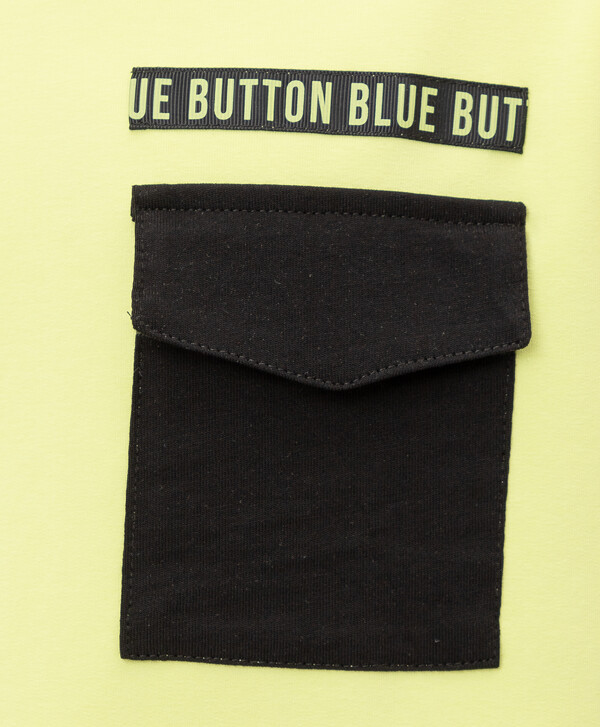 Салатовый свитшот Button Blue