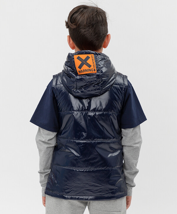 Синий жилет Button Blue