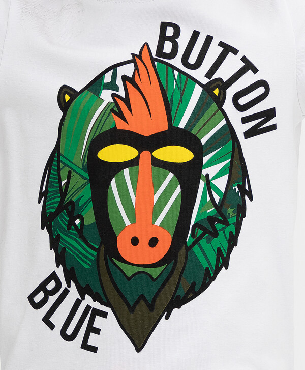 Белая футболка Button Blue
